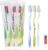 Disposable Toothbrushes with Toothpaste Individually Wrapped, Manual Disposable Travel Toothbrush Set for Adults Kids Travel Toiletries, 3 Colors, 30 Pack