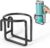 Kevenal Shopping Cart Cup Holder, Hanging Cup Holder for Shopping Carts, Black, Stainless Steel