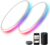 MELEGAN 2Pcs RGB Smart Ceiling Light, Super Slim LED Flush Mount Ceiling, WiFi Compatible with Alexa Google Home,12Inch 24W Dimmable 2700K-6500K for Bedroom, Kitchen, Dining Room, Basements