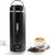 Travel Kettle Small Tea Kettle Coffee Mini Portable Electric Kettle with 4 Temperature Settings, Plug in 304 Stainless Steel Mini Travel Electric Kettle with Auto Shut-off(Black)