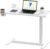 FLEXISPOT H7 Adjustable Overbed Bedside Table with Wheels Pneumatic Mobile Standing Laptop Desk Rolling Computer Cart Movable Overbed Table Hospital Home Use (31.5″ W x 17.7″ D, White Large)
