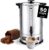 Commercial Coffee Maker 50-Cup Large Coffee Urn with Percolator Coffee Pot Electric 8L Stainless Steel Fast Brew Hot Water Dispenser for Tea Catering Events Home Office Easy Cleaning