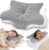 Cervical Neck Pillow for Pain Relief – Ergonomic Memory Foam Pillow for Side Sleeper Contour Orthopedic Bed Cooling Pillow for Neck Support – Ideal Christmas Birthday Gift for Women Men – Grey