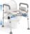 HOMLAND Raised Toilet Seat with Handles, Toilet Seat Riser for Seniors with Adjustable Height & Width, FSA HSA Eligible 400lb Handicap Elevated Toilet Seat for Elderly, Pregnant, Fit Any Toilet