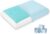 Cooling Pillow for Sleeping, Gel Memory Foam Pillow with Reversible Cover, Neck Support for Side, Back and Stomach Sleepers, Removable & Machine Washable Cover, Bed Pillows for Hot Sleepers, Blue