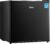 Midea WHS-65LB1 Compact Single Reversible Door Refrigerator, 1.6 Cubic Feet(0.045 Cubic Meter), Black