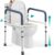 PELEGON Toilet Safety Rails (350 lb) – Adjustable Toilet Safety Frame & Rails, Toilet Safety Rail for Elderly Adults, Toilet Handles for Seniors, Toilet Bars for Elderly & Handicap
