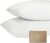 Bioweaves Organic Cotton Jersey Knit Waterproof Pillow Protector Covers with Zipper Closure – GOTS Certified Soft & Quite Pillow Encasement – Standard Size, 20 x 26 inches, Set of 2