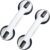 Grab Bars for Bathtubs and Showers, 2 Pack Shower Handle 12 Inch Strong Suction Shower Bar, Safety Bars for Shower Chair, Bathroom Grab Bar for Senior Black White