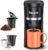 Small Single Serve Coffee Maker, Fast Brew One Cup Coffee Machine for K Cup and Grounds, 6 to 12 oz. Brew Sizes, Capsule Coffee Machine with Descaling Reminder and Viewing Tank, Black