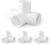 4 Way PVC Pipe Fittings 3/4 Inch, Zernmiarder White PVC Elbow Corner Side Outlet Tee Fitting, SCH40 Furniture Grade Pipe Connectors – Fits 3/4″ Polyvinyl Chloride Pipes, 4 Pieces