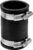 Flexible PVC Pipe Coupling Connector Replacement, for 1-1/2″ Nominal Pipes, 1.9″ ID Flexible PVC Condensate Pipe Coupling with Stainless Steel Hose Clamps, Schedule 40 Pipes Connector