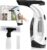 Window Vacuum Squeegee Cordless, 2000Pa Electric Window Cleaner Tool with 2200mAh & 150ml Water Collection Tank, Window Cleaning Kit Shower Squeegee for Glass Doors, Windows, Mirrors, Car (White)