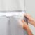 Hookless It’s A Snap! Plastic PEVA Antimicrobial Snap-in Replacement Shower Curtain Liner for Hookless Curtain with Sheer Window, 70″ x 54″, Water-Repellent, Easy Install, Frost