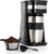 Mixpresso Black Personal Single Serve Coffee Maker with 14oz Travel Mug, Drip Small Coffee Maker with Auto Shut Off, Reusable Filter, Works with Ground Coffee Only – Not for K-Cup Pods