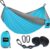 Kootek Camping Hammock, Portable Hammocks with Tree Straps & Attached Carry Bag, Camping Essentials Gear, Perfect for Outside Indoor Hiking Beach Backpack Travel