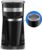 Elite Gourmet EHC111A Personal Single-Serve Compact Coffee Maker Brewer Includes 14Oz. Stainless Steel Interior Thermal Travel Mug, Compatible with Coffee Grounds, Reusable Filter, Black