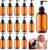 Uiifan 16 Pcs 8.5 oz Amber Foaming Soap Dispenser Refillable Foam Pump Bottle Liquid Plastic Container for Kitchen Bathroom Commercial Concentrated or Regular Shampoo Body Wash Dish Liquid Soap