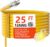 HUANCHAIN 12 Gauge Heavy Duty Outdoor Extension Cord 25 ft Waterproof with Lighted end, Flexible Cold-Resistant 3 Prong Electric Cord Outside, 15Amp 1875W 12AWG SJTW, Yellow, ETL