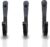 Decorative Wrought Iron Hooks for Wall – Heavy Duty Black Hooks for Hanging Coats, Bags, Hats and Towels, Rusic Wall Hangers – 3.75 x 0.5 x 2 Inch (Black, 3 Units)