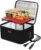 Aotto Portable Oven, Electric Lunch Box Food Heater – 12V/24V/110V 3-in-1 Car Food Warmer – Mini Personal Microwave Heated Lunch Box Warmer for Car, Truck, Travel, Office & Home Use – Black