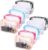 Tbestmax 10 Pcs Clear Cosmetic Bags Small Makeup Bags Portable Waterproof Travel Toiletry Bags Colorful Organizer, 7.5″x 4.8″x 2.3″