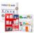 MFASCO OSHA/ANSI 2021 Class B Compliant First Aid Cabinet – Large 3-Shelf Wall Mount Kit for Office, Commercial Businesses – Complete Metal First Aid Box with Supplies – No Medications