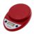 Escali Primo Digital Food Scale Multi-Functional Kitchen Scale and Baking Scale for Precise Weight Measuring and Portion Control, 8.5 x 6 x 1.5 inches, Warm Red