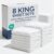 Bulk Case Pack of 8 Sheet Sets – Complete 6 Piece Sheet Sets – Bulk King Bedding – Wholesale Case Pack for Hotels, Spa & Airbnbs – Deep Pocket, Fade & Wrinkle Free – Cooling & Breathable – King, White