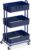 Simple Houseware 3-Tier Heavy Duty Metal Utility Rolling Cart, Navy