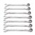 GEARWRENCH 7 Pc. 120XP Universal Spline XL Ratcheting Combination Wrench Set, SAE – 86452