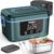 GEARGO 𝟐𝟎𝟐𝟔 𝐔𝐩𝐠𝐫𝐚𝐝𝐞𝐝 Cordless Electric Lunch Box, 6.3 Cups & 24000mAh Rechargeable Heated Lunch Box with Ice Crystal Box, 24 Hours Scheduled Self Heating Lunchbox For Men Women