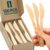100% Bamboo Utensils – Carbonized Disposable Cutlery Biodegradable and Sanitized – Heavy Duty & Fully Functional (Knife – 100)