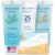 Bergman Kelly – Hotel Toiletries Bundle – Tropical Waterfall, 1 oz each, 100 Pcs – 4-Piece Set: 25 Rectangular Bar Soap, 25 Shampoo, 25 Conditioner & 25 Body Lotion – Bulk Mini Guest Amenities Supply