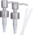 Stainless Steel Soap & Lotion Dispenser Pumps, Brushed Nickel Replacement (2 Pack)