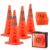 HiGiant [4 Pack] Collapsible Traffic Safety Cones 28” inch, Orange Pop-up Cones with Reflective Collar, Caution Cones for Road Driving Practice and Parking lot