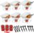 Alpha Living 6 Pack – Disposable Chafing Dish Buffet Set, Half Size Pans, Welded Body Food Warmers for Parties, Fuel Cans Complete Set, Warming Trays