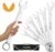SAE Wrench Set, Large Wrench Set, 7-Piece 15/16″, 1″, 1-1/16″, 1-1/8″, 1-3/16″, 1-1/4″ Long Big Open End Wrench Tools Set Roll Up Pouch Organizer with Gauge, 12 Point Combination Wrenches Sets