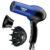 Conair Hair Dryer, 1875W Turbo Blow Dryer with Tourmaline Coating and Ionic Conditioning, Includes Diffuser and Concentrator Attachments, 2 Heat & 2 Speed Settings, Blue/Black