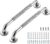 Grab Bars for Shower, 2 Pack 16-Inch Anti Slip Shower Handles for Elderly, Safety Shower Grab Bar, Stainless Steel Handicap Grab Bars for Bathroom (Polished Nickel 1″ Diameter)