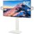 WALL V3SW High Type, Sleek Ultra-Thin Tall TV Stand for 32–80″ TVs, Satin White, Swivel Function, Free Standing, Space-Saving Design, for Living Room and Bedroom, No Drill Setup, Japan-Engineered