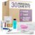 Personal Care Travel Toiletries | 1-Shoppe Amenities Kit | Travel Shaving Set, Toothbrush & Paste, Mouthwash, Makeup Wipes, Swabs, Nail File & Sewing Kit | 150 Pieces
