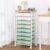 Rolling Cart with 8 Drawers, Storage Drawers Cart with Wooden Tabletop and Lockable Wheels, Craft Storage for Living Room, Office, Classroom, Craft Room, Bedroom