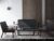 AODAILIHB Leather Sofa Couch Set 2 Accent Chairs & 1Loveseat Black Faux Leather Loveseats Mid Century Modern Office Couch for Small Space Waiting Room Living Room Furniture (3, Black)