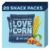 LOVE CORN Sea Salt | Delicious Crunchy Corn Snacks | .07oz x 20 Gluten Free, Vegan Bags | Convenient for Lunch Boxes, Commuting & Office Snacks