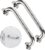2 Pack 12 Inch Anti Slip Shower Grab Bar Handle, ZUEXT Chrome Stainless Steel Bathroom Grab Bar, Knurled Bathroom Balance Bar,Safety Hand Rail Support,Handicap Elderly Injury Senior Assist Bath Handle
