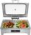 2 Pan Electric Chafing Buffet Dishes 9L Electric Buffet Server and Warmer Touch Control Food Warmer Buffet 95-194℉ with Temp Display & Glass Lid for Parties Catering Wedding