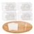 50 Pack Hotel Vanity Kit Individually Wrapped, Bulk Hotel Amenities Kit, Hospitality Set, Amenities Hotel Vanity Set Hygiene Products Include Cotton Pads, Cotton Swabs, Dental Floss Picks