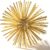 Gold Sphere Decor, Metal Gold Starburst Tabletop Sculpture Decor, Modern Metal Starburst Centerpiece, Spike Ball Decoration for Home Decor