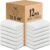CH White Bath Towels Bulk Pack of 12 (22×44 Inches) – 100% Cotton Lightweight & Absorbent Towels for Airbnb, Hotels, Motels & Commercial Use